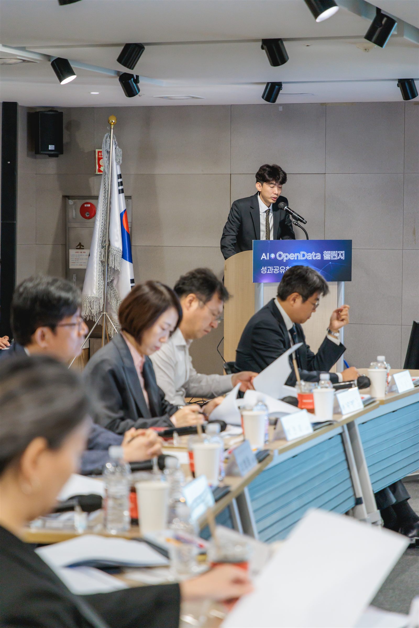 성과공유회에서 POLARIS 구현 결과를 발표하는 장필성 대표